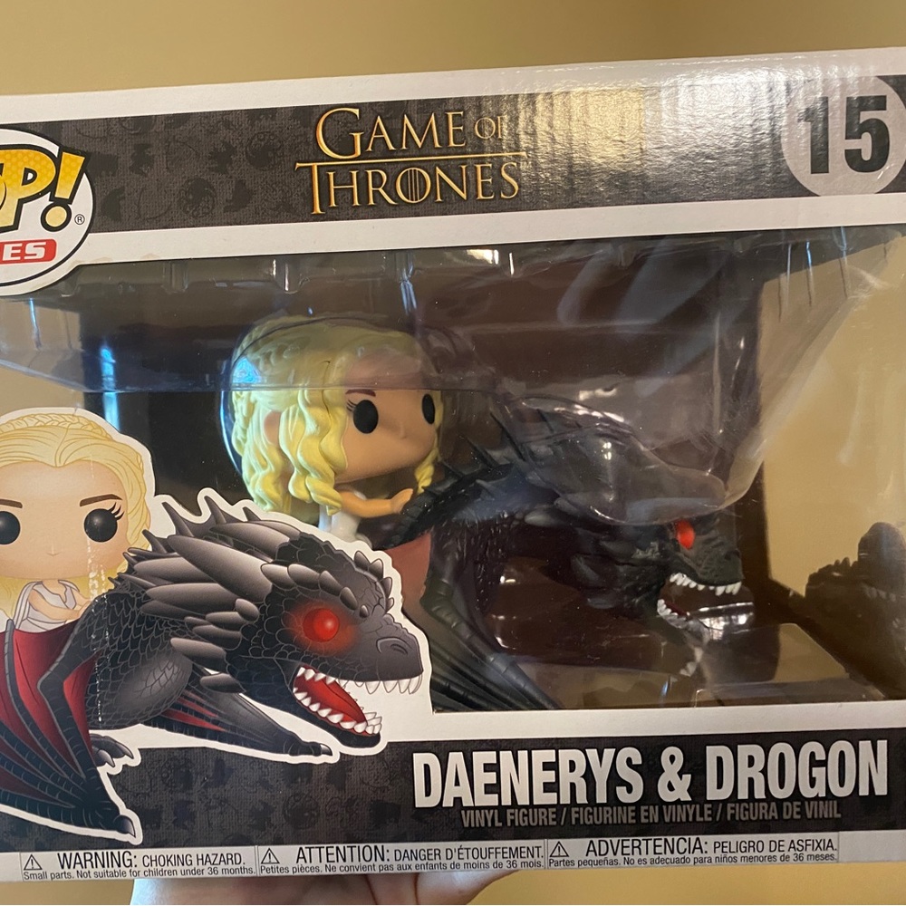Game of Thrones Pop! Daenerys & Drogon! Perfect condition still in box!